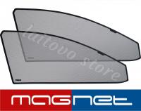 Ford Focus (1998-2007) комплект бескрепёжныx защитных экранов Chiko magnet, передние боковые (Стандарт)