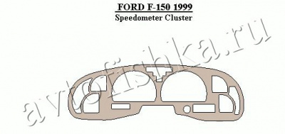 Декоративные накладки салона Ford F-150 1999-1999 скор.ometer Cluster