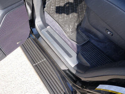 Lexus LX (12–) Накладки на пороги (лист шлифованный) (только
